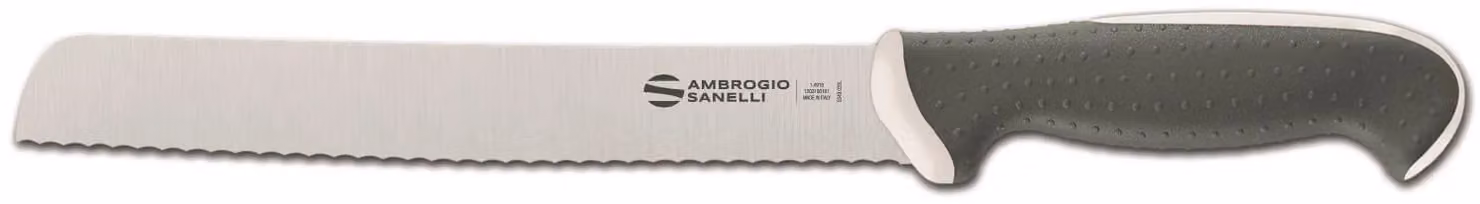 Coltello pane, lama cm 21, colore bianco, linea Tecna