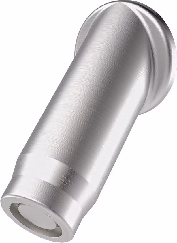 KWC AR bocca a muro, DN15, autodrenante Getto d'aria, sporgenza 69 mm, 45 gradi, 5,7 litri