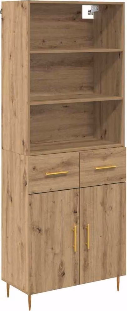 Credenza con cassetto Rovere artigianale 69,5 x 34 x 180 cm