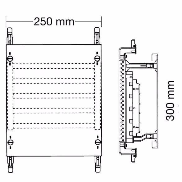 Set combinato Striebel e John ED71SA SS-System 2RE / BH000, set combinato 1FB, montato su profilo EDF 2CPX037812R9999