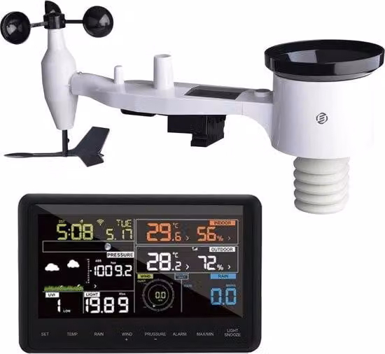 Stazione meteorologica interna ed esterna, igrometro, termometro, digitale, misuratore di umidità, all'avanguardia