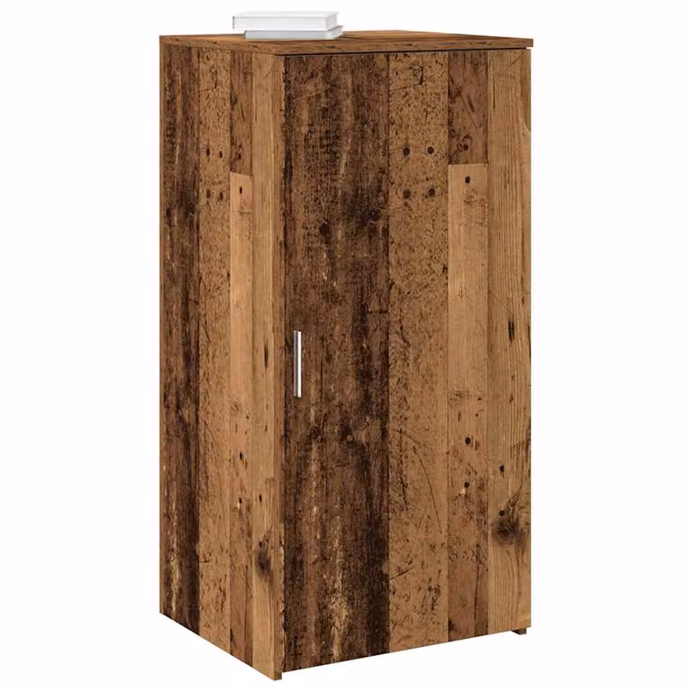 vidaXL Mobile Portaoggetti in Legno Antico Marrone con Ante a Battente e Ripiani Interni L: 50 cm, P: 45 cm, H: 103,5 cm