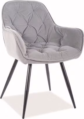 Set di sedie da pranzo per cucina grigio ciliegio, set di 4 sedie