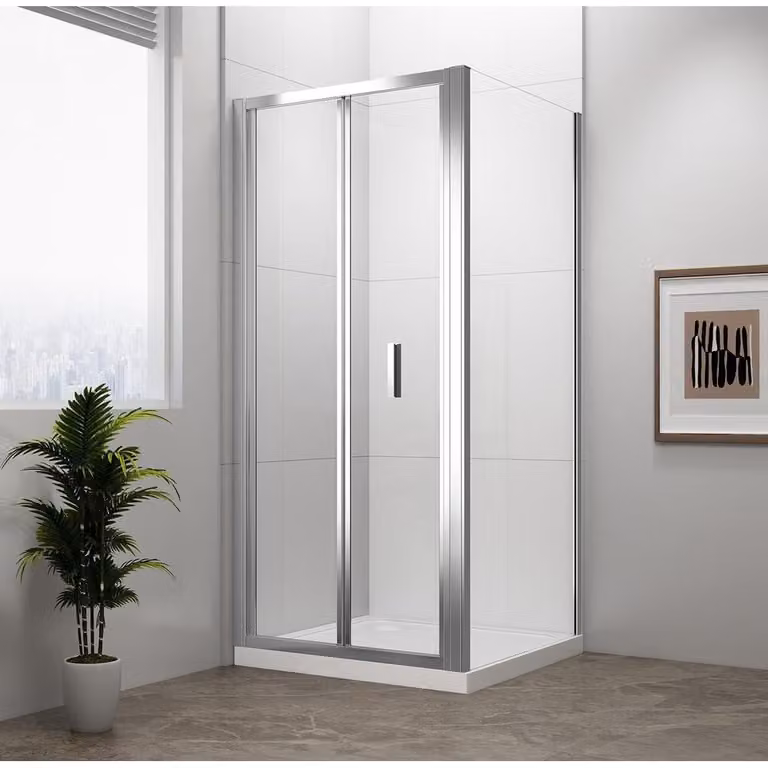 EASY LINE Cabina doccia rettangolare 900x1000mm, porte a soffietto, versione L/R, vetro trasparente