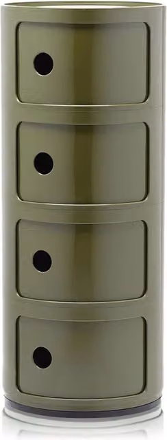 Kartell Componibili Classic 4 Elementi Verde Lucido