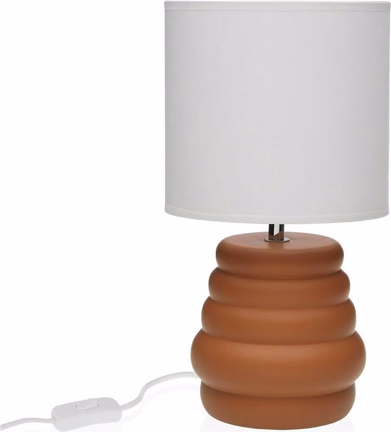 Lampada da tavolo in Vetroceramica Versa Terracotta 40 W 17 x 32,2 cm