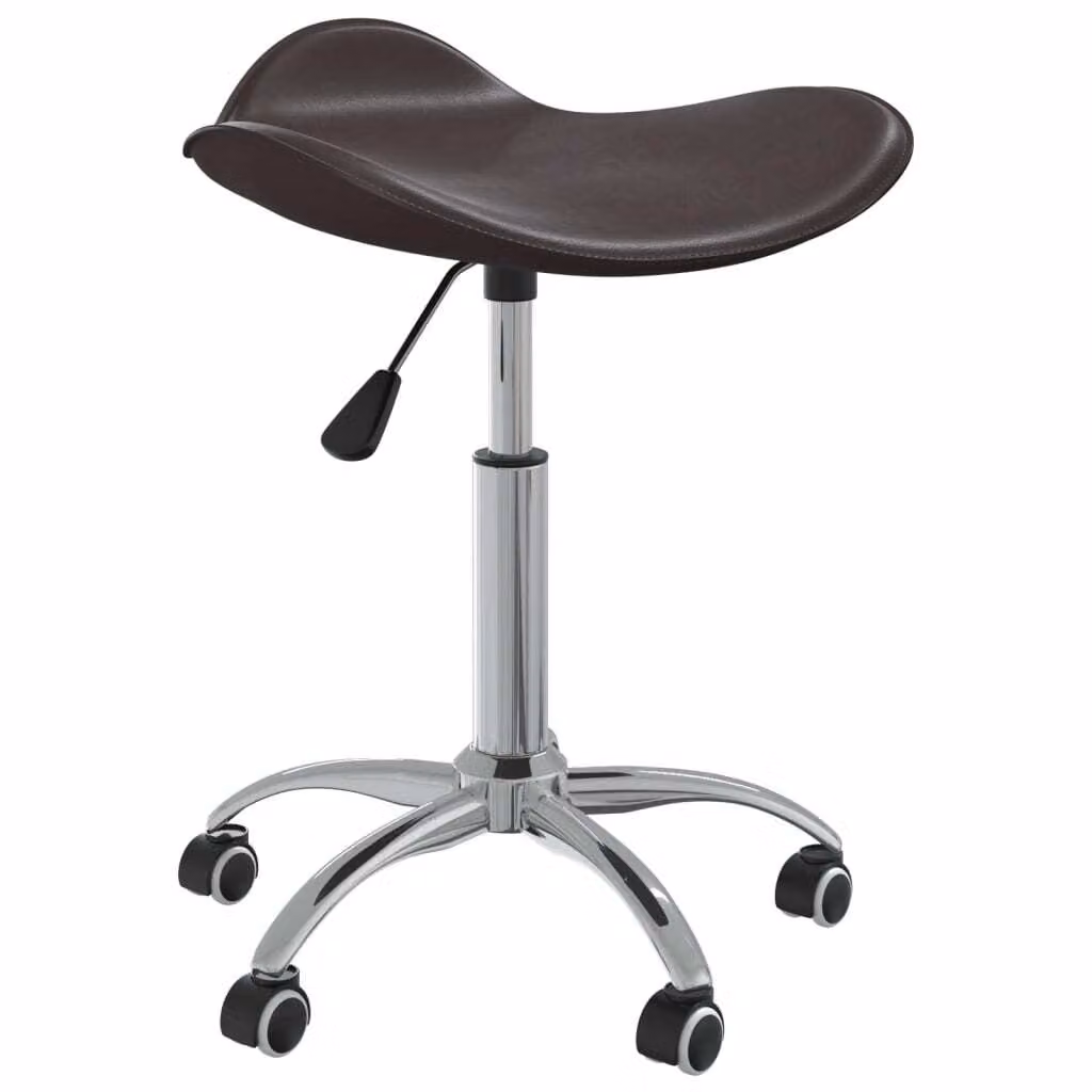 vidaXL Sedia da ufficio in Pelle finta marrone