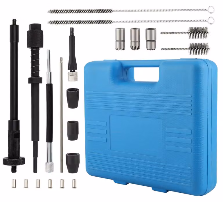 Kit di strumenti per iniettori diesel Seat - Set di pulizia, estrattore per iniettori, taglierino, attrezzo di smontaggio