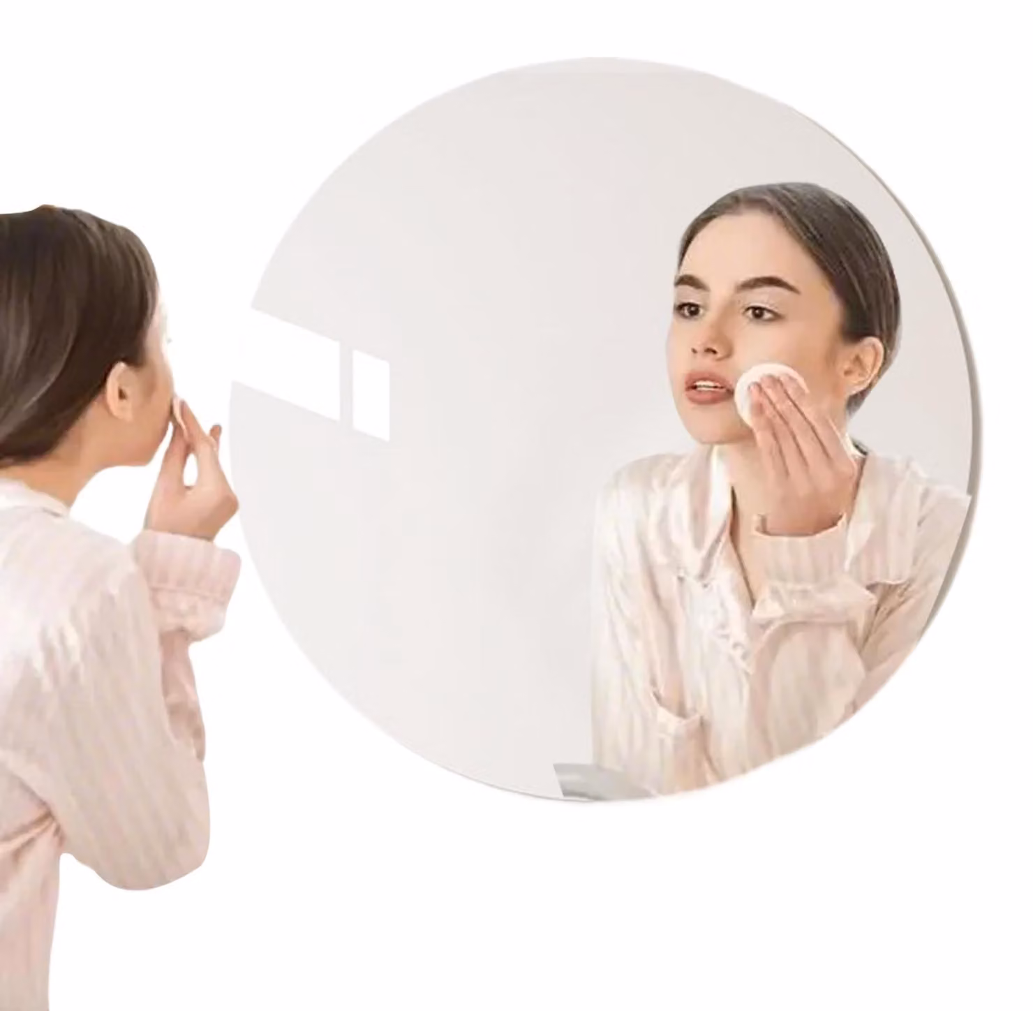 Specchio trucco rotondo in acrilico per decorazione della parete