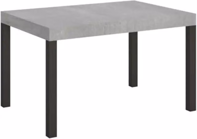 Tavolo allungabile Everyday Premium Itamoby colore cemento e gambe antracite L: 140-400 cm, P: 90 cm