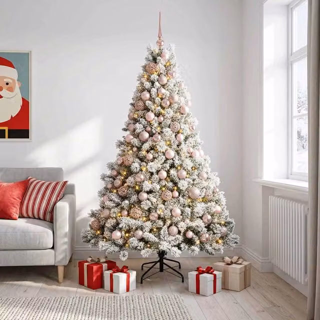Albero di Natale Artificiale con Palline 240 cm 300 LED 3466674