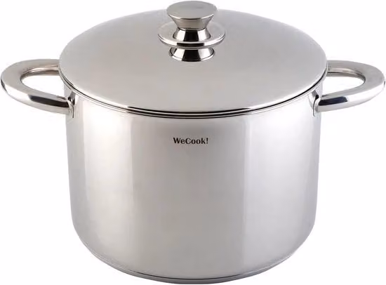 Pentola da Cottura Wecook! in Acciaio Inossidabile Argento per Induzione, Capacità: 12,12 l, Diametro: 28 cm