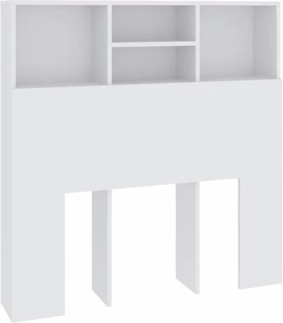 Testiera con Contenitore-Testata del letto Bianco 100x19x103,5 cm