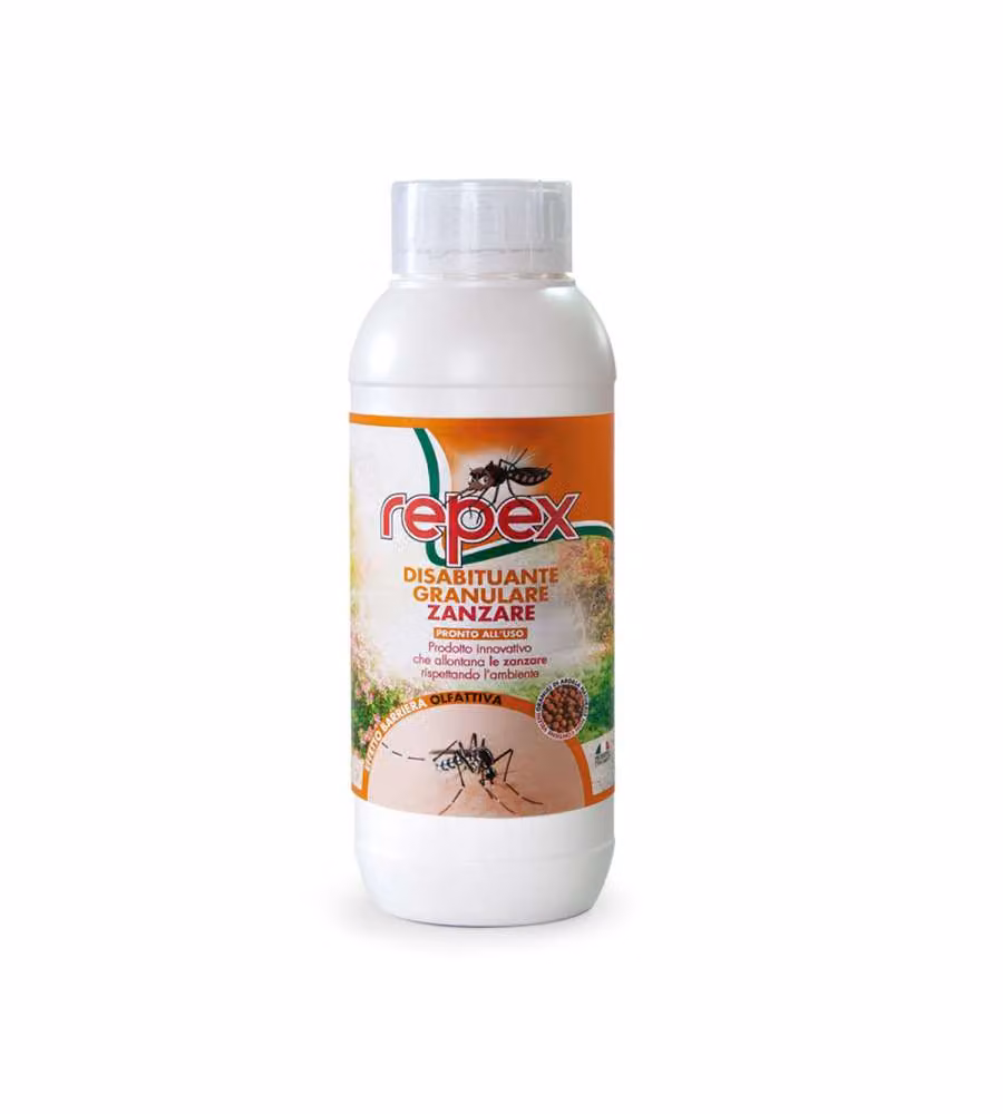 Repex Disabituante Granulare Zanzare 1L - Repellente Naturale per Giardini