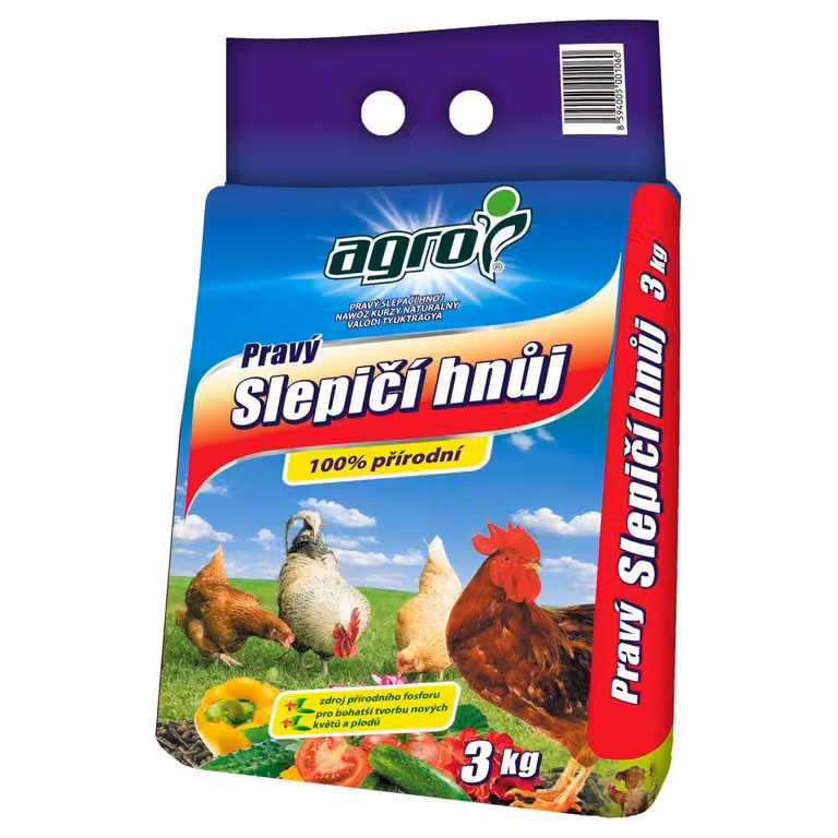 Agro Pravý slepičí hnůj 3 kg