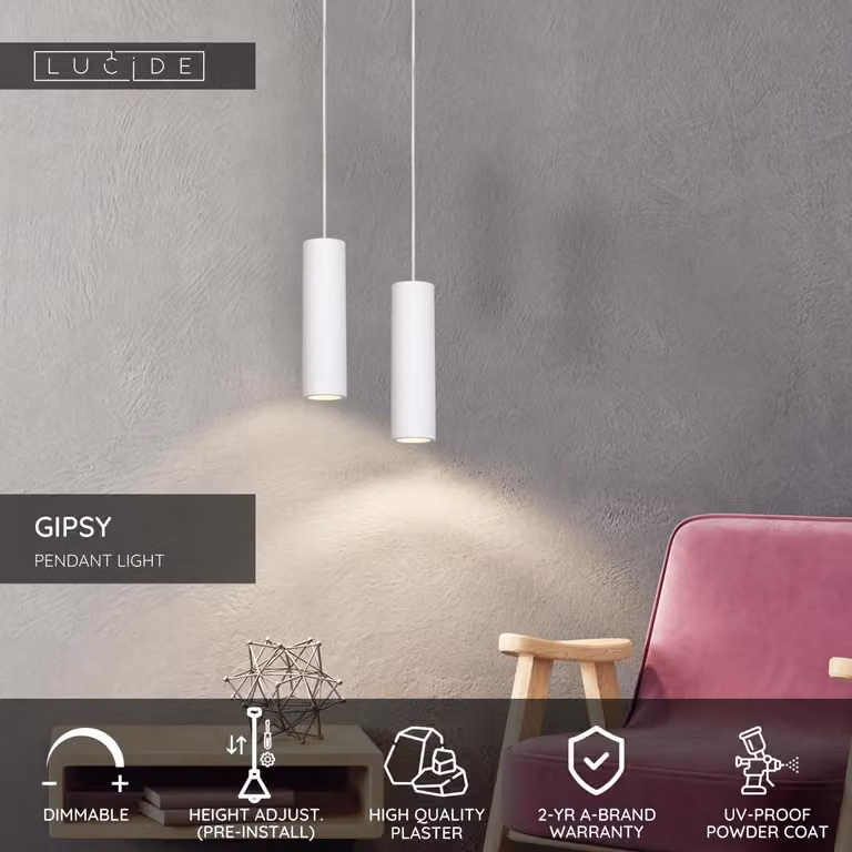 WISZĄCA Lampada WISZĄCA lucida GU10 35W GIPSY 35400/25/31
