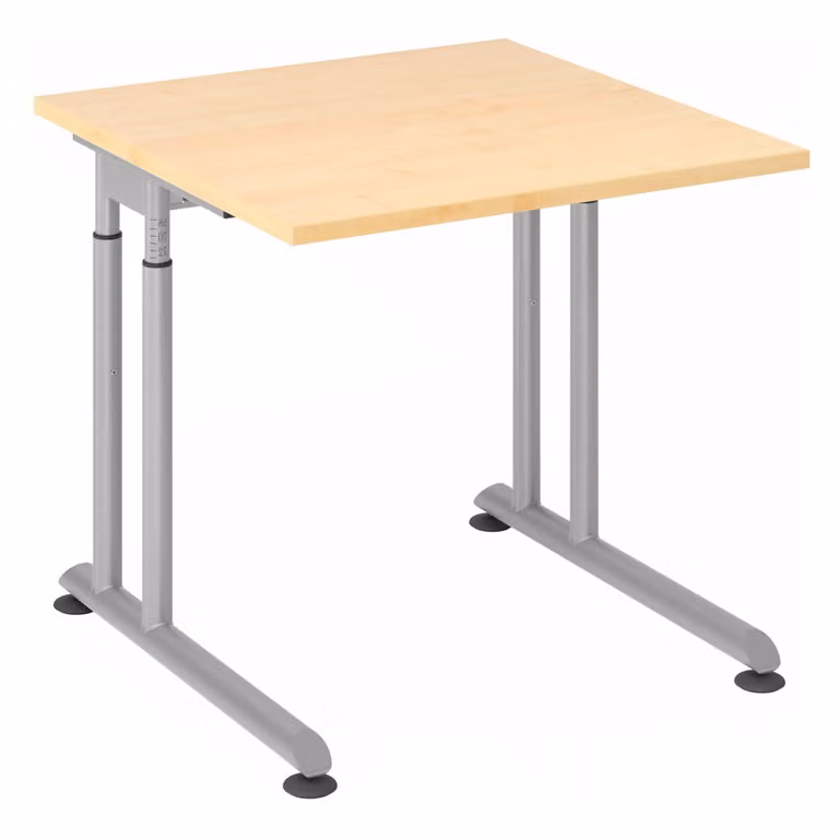 HAMMERBACHER ZS08 höhenverstellbarer Schreibtisch ahorn quadratisch