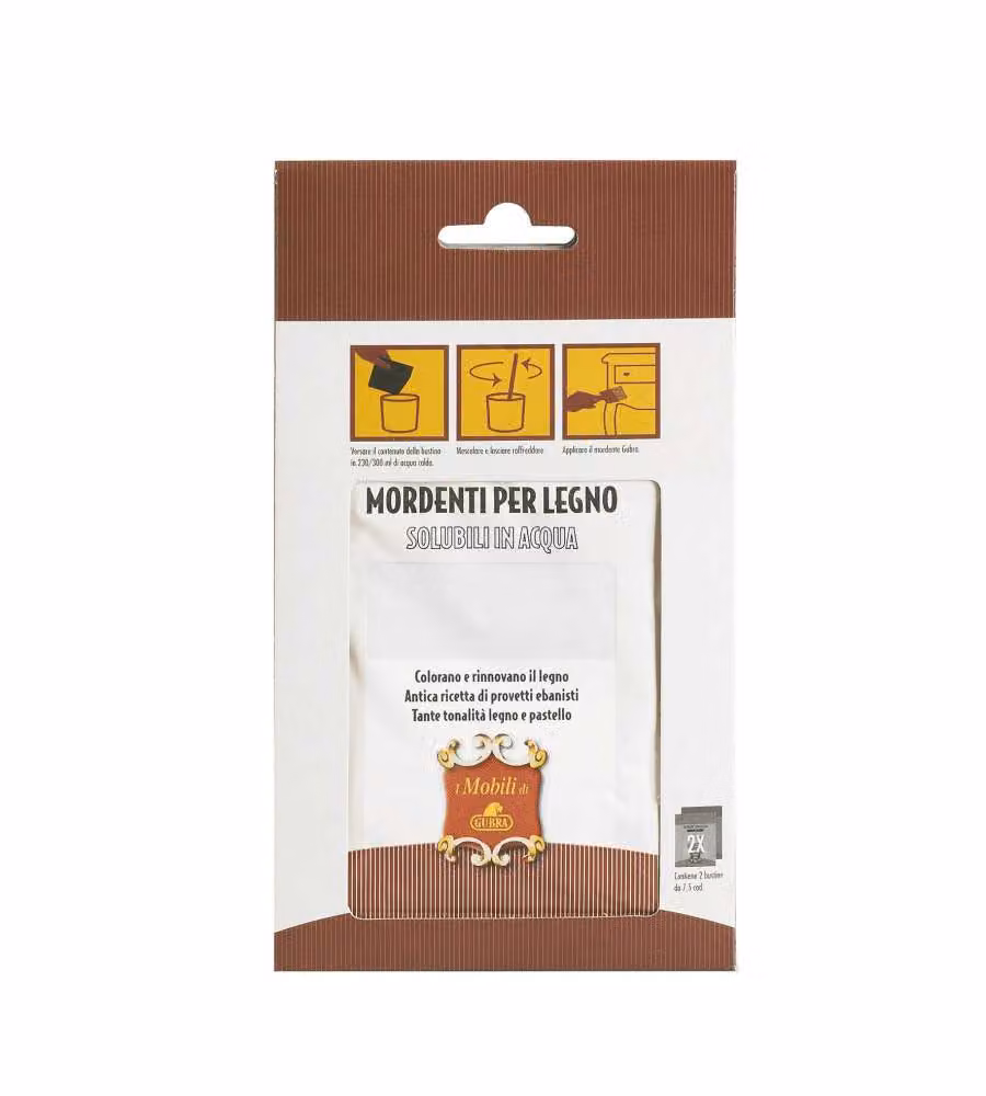 Gubra Mordente Acqua Verde Scuro 7,5gr Rinnova Mobili - 2 pezzi