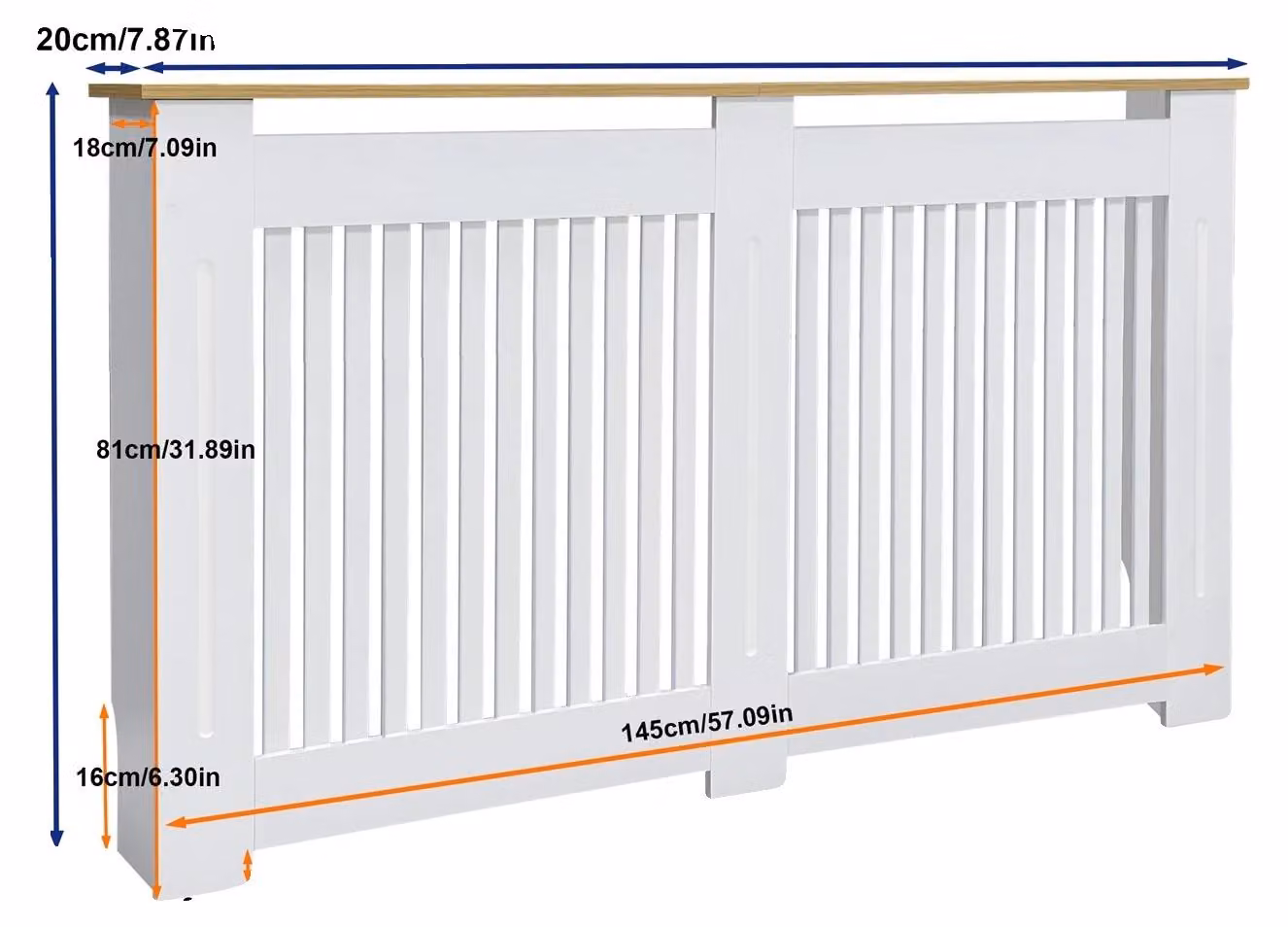 Copertura per termosifoni, design moderno e minimalista, ampia compatibilità, L