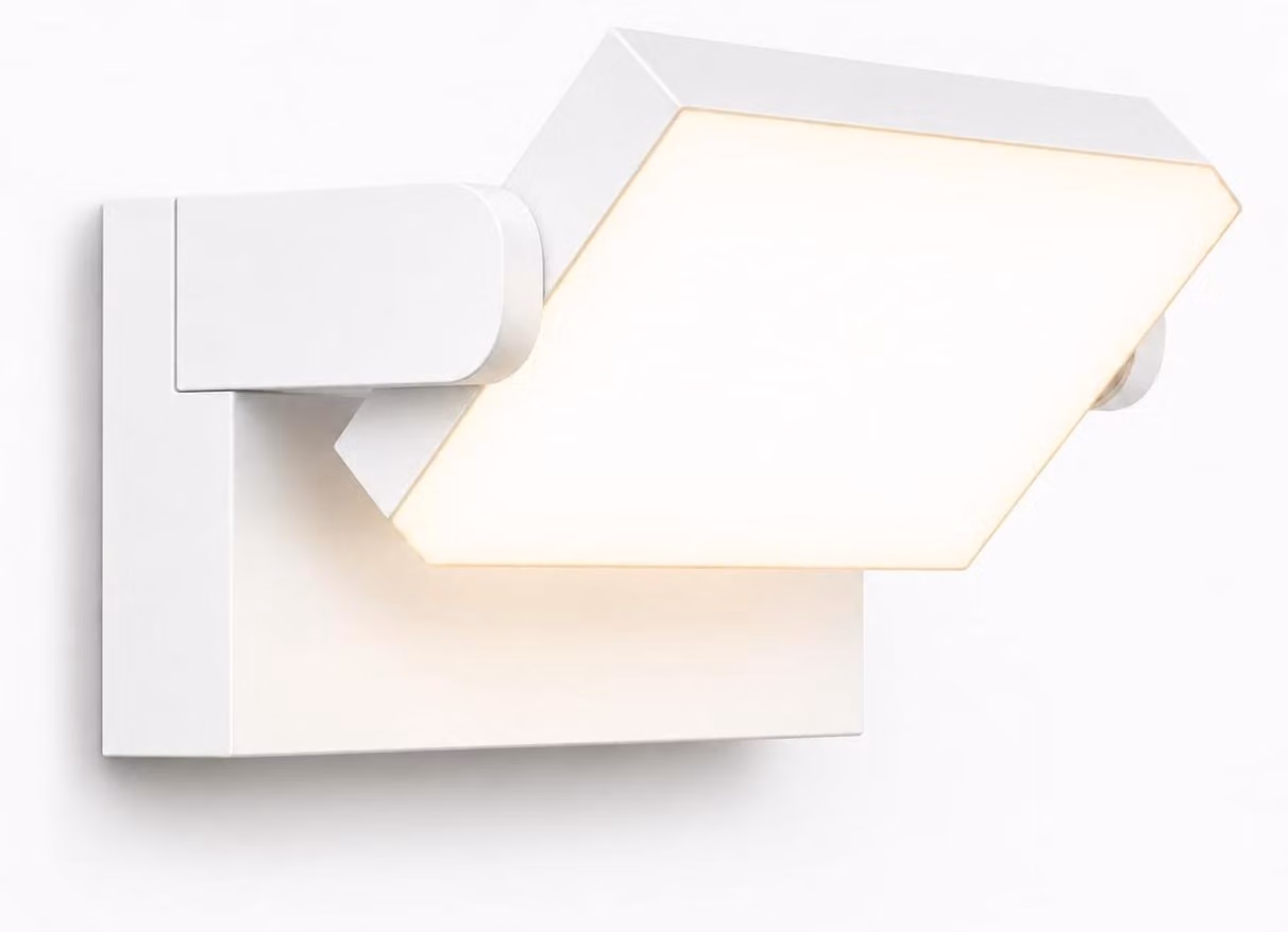 Lampada da parete a LED, 60W, 6000 lumen, grado di protezione IP65, temperatura di colore 3000K, rotazione a 360°