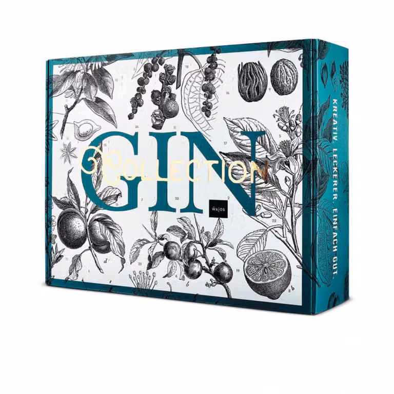 Wajos Gin Collection calendario avvento 2026, 24 x 0,04 l, gin & sciroppo