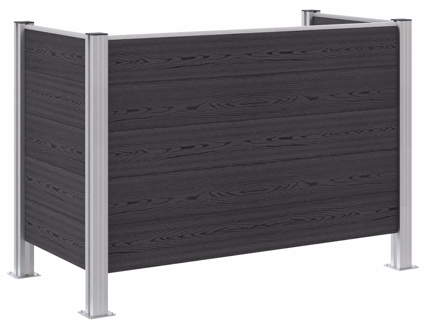 Recinzione Contenitore per Rifiuti Grigio 161 x 85 x 115 cm