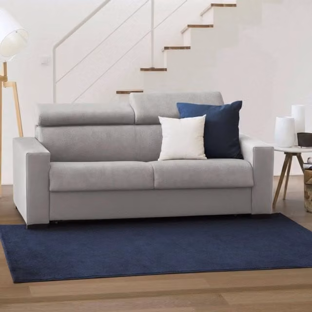 Talamo Italia Divano Letto Alinia 2 Posti Sfoderabile Grigio L: 160 cm, P: 95 cm, H: 85 cm – 1