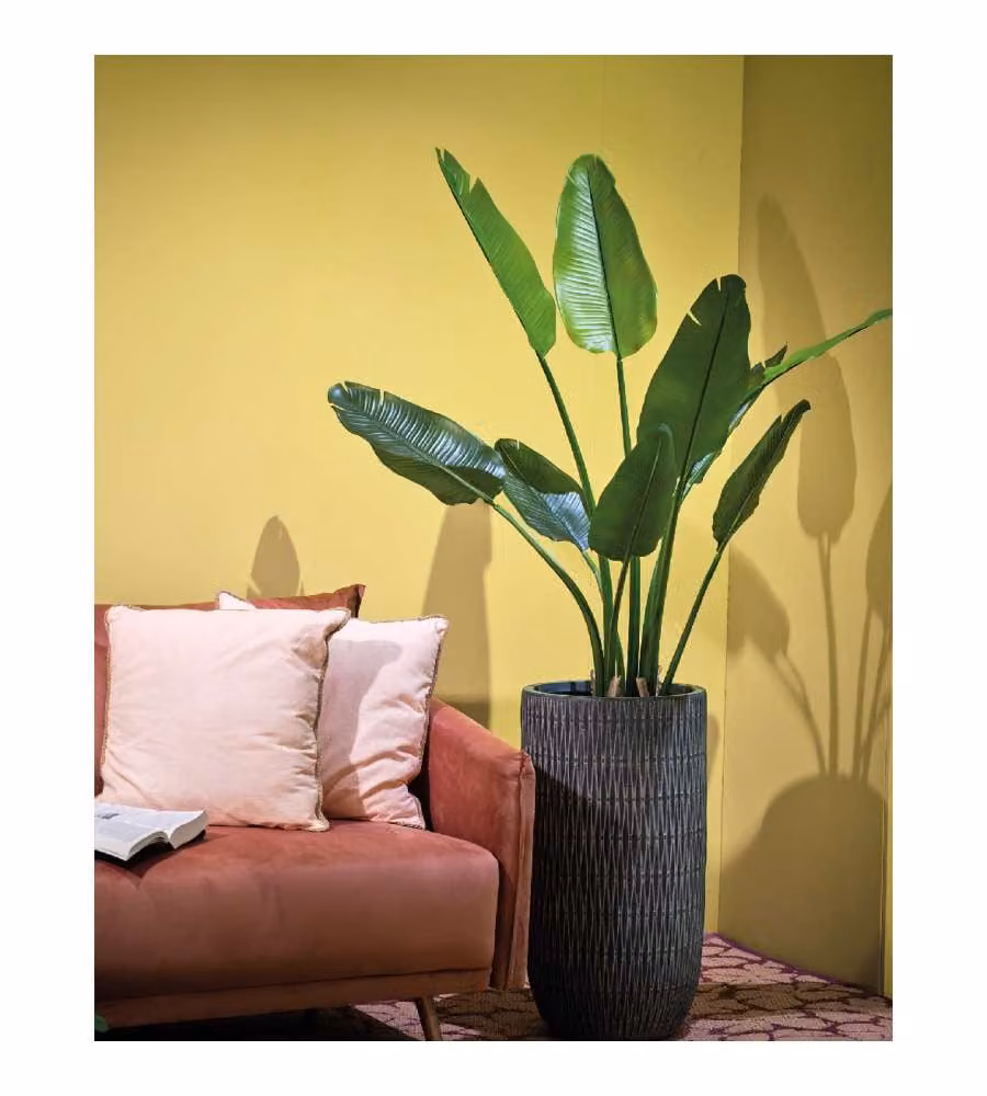 Pianta artificiale Strelitzia in vaso