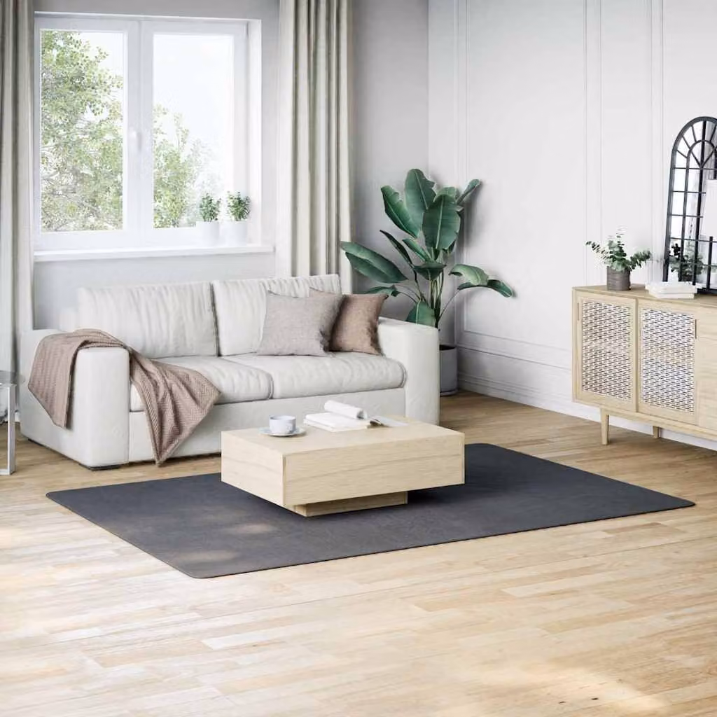 vidaXL Tappeto Moderno a Pelo Corto in Poliestere Antiscivolo e Lavabile, Antracite, L: 160 cm x P: 230 cm