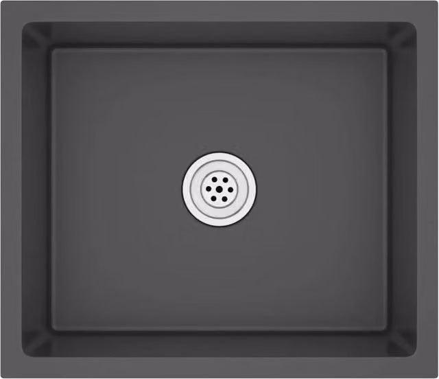 Lavello da cucina fatto a mano 51 x 44 cm acciaio inox nero 02_0002454