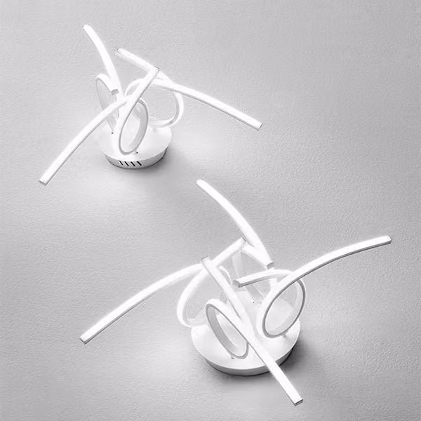 Plafoniera LED Gea Tosca bianca con design moderno e forma rotonda