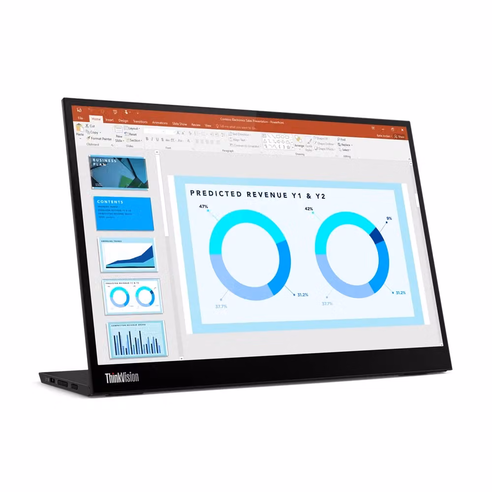 Monitor Lenovo ThinkVision M14d da 14 pollici IPS Nero con USB-C e DisplayPort – 2