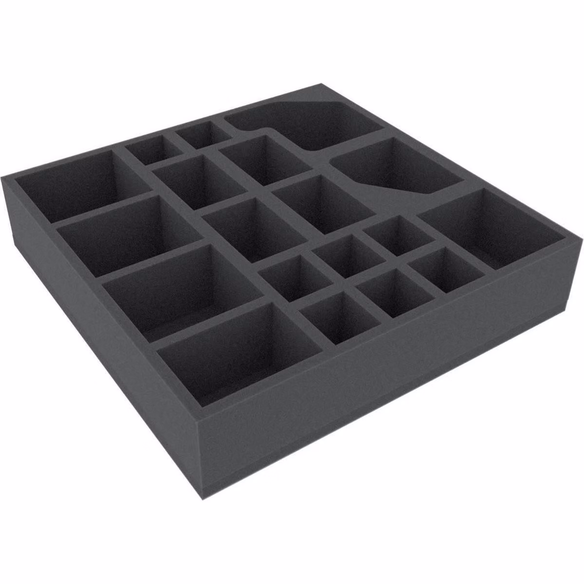 AFED060BO 285 mm x 285 mm x 60 mm - Inserto in schiuma per giochi da tavolo