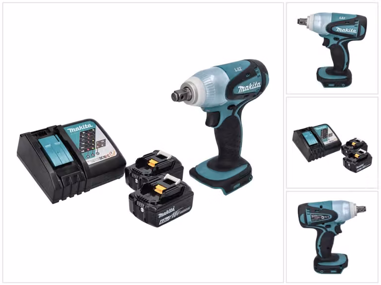 Avvitatore a impulsi a batteria Makita DTW 251 RG 18 V 230 Nm 1/2" + 2x batteria ricaricabile 6,0 Ah + caricabatterie