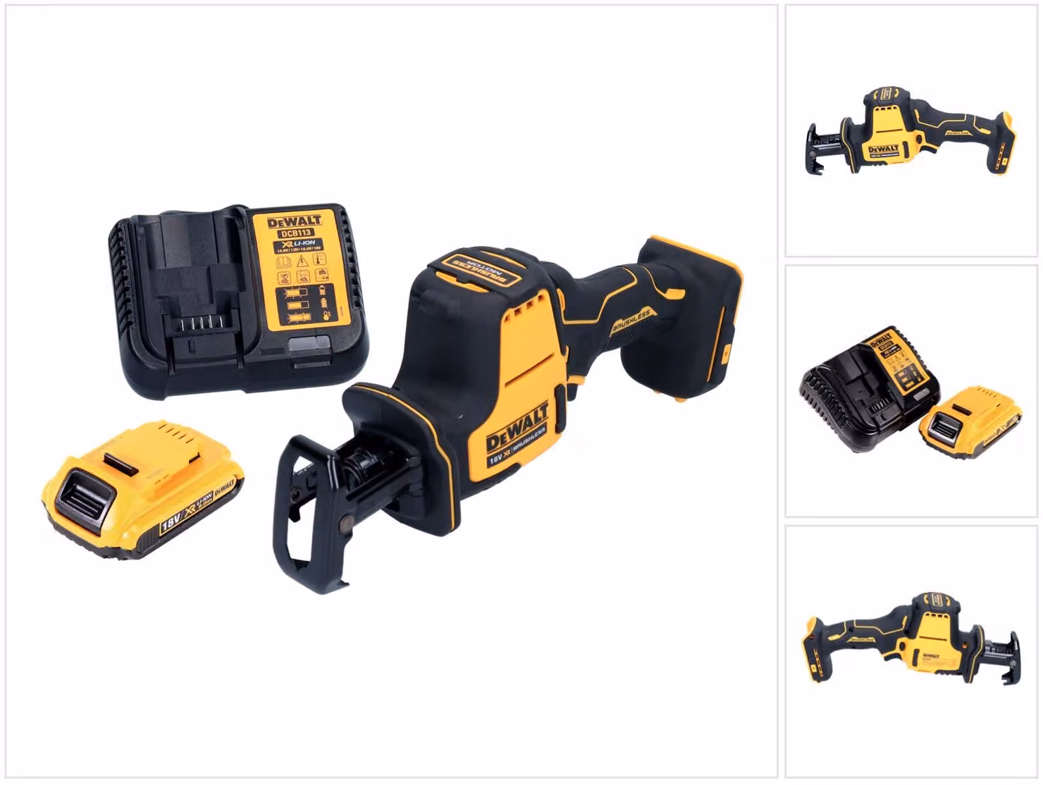 DeWalt DCS 369 D1 Sega alternativa a batteria Sega alternativa 18 V Brushless + 1x batteria 2,0 Ah + caricabatterie