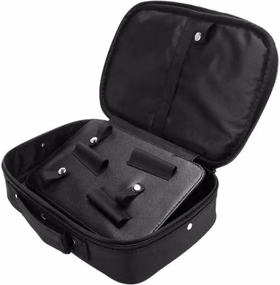 Borsa da trasporto nera per forbici e altri oggetti, capiente