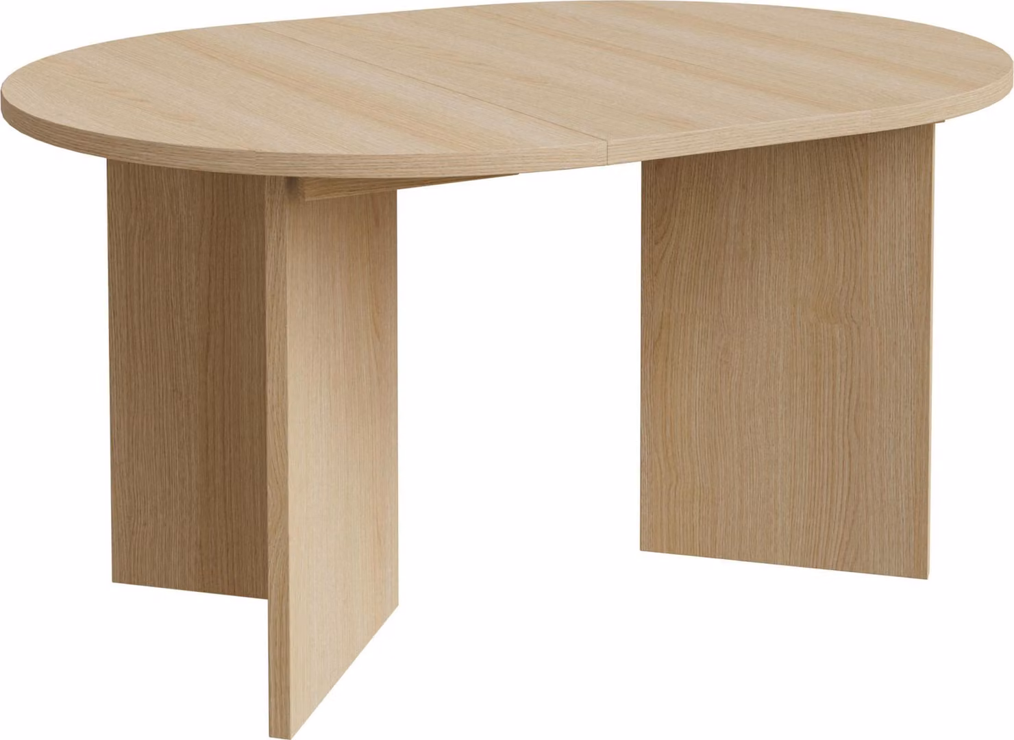 Selsey Ovo - Tavolo da pranzo allungabile, rotondo, 110-190 x 110 cm, rovere effetto legno Lindberg