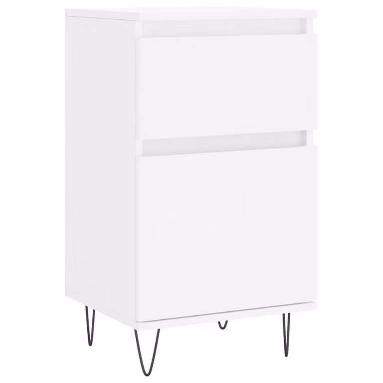 Credenza Bianca 40x35x70 cm in Legno Multistrato