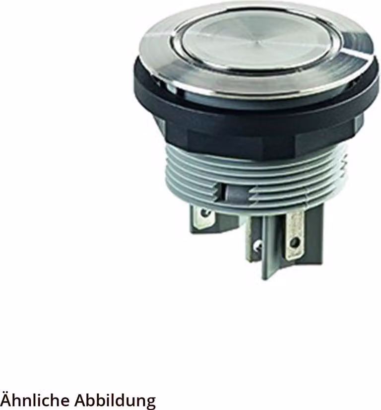 Georg Schlegel Pulsante con illuminazione ad anello, illuminabile 1S, rotondo, connettore piatto SHORTRON 2,8 mm x 0,8 mm - 1 pezzo