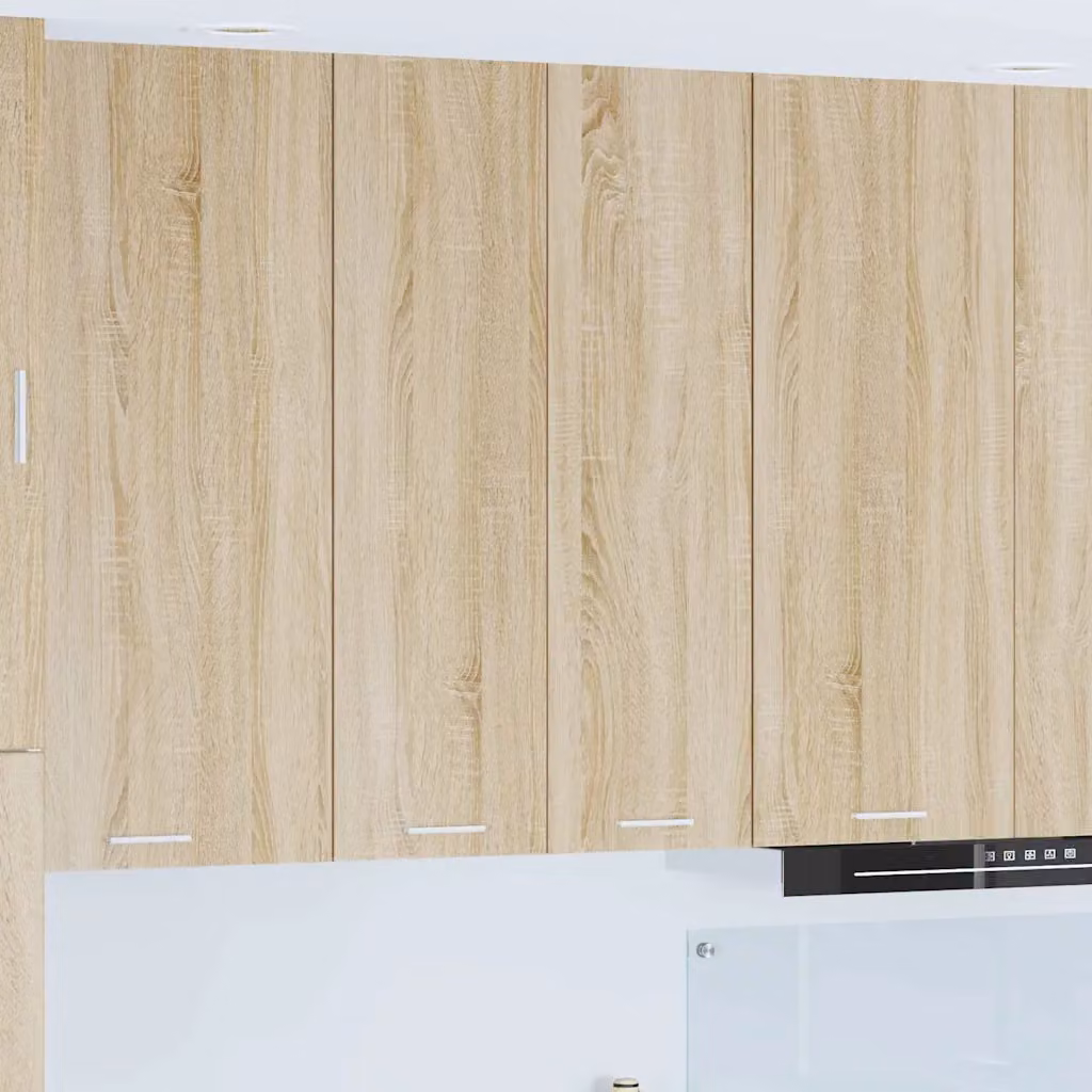 Armadio pensile da cucina vidaXL in legno marrone con ante a battente, L 60 cm x P 31 cm x H 100 cm
