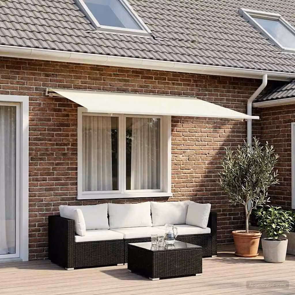 Telo di ricambio per tenda da sole vidaXL in poliestere, colore beige, L 350 x P 250 cm
