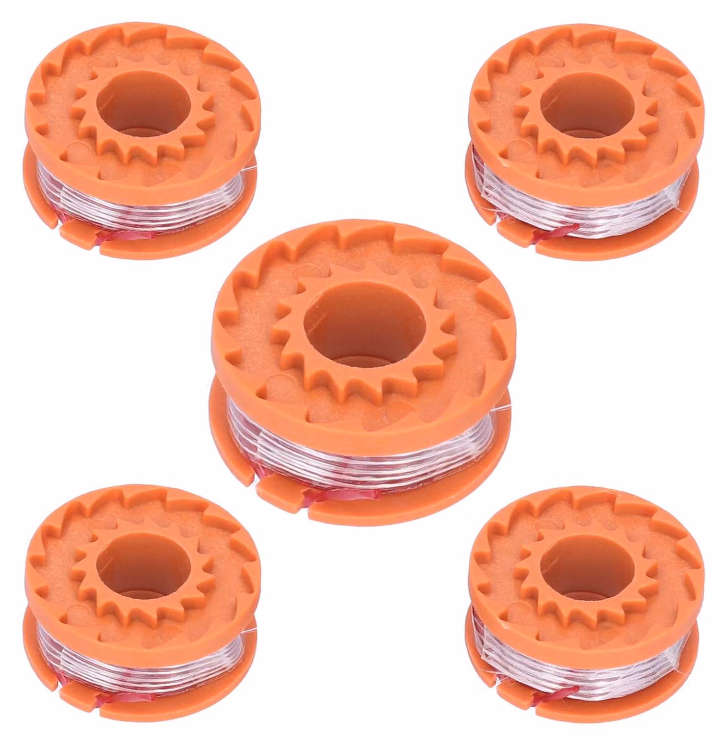 Set da 5 bobine di ricambio per tosaerba, compatibili con WORX WG150E, WG151E, WG154E, WG155E, WG157E, WG160E e WG163E