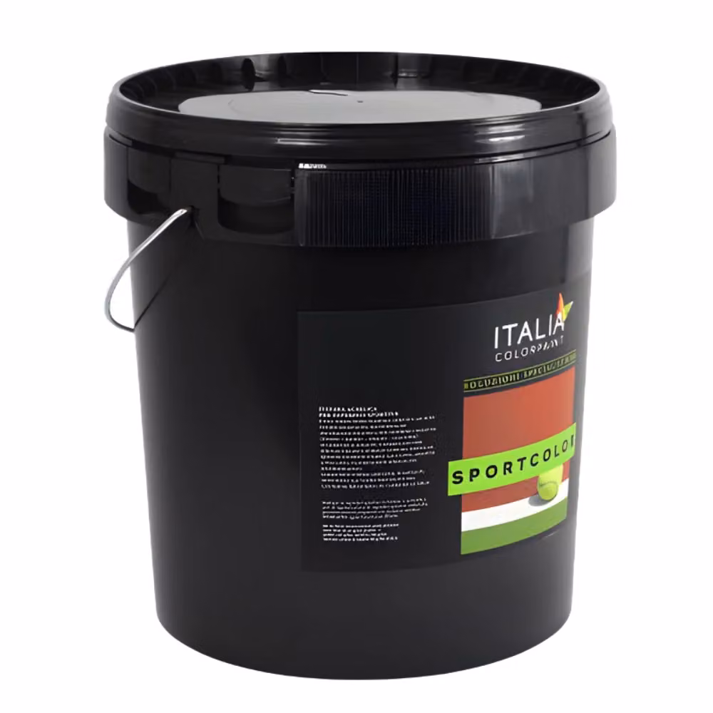Pittura acrilica Sportcolor Italia Colorpaint per superfici sportive, colore verde, 14 lt – 2