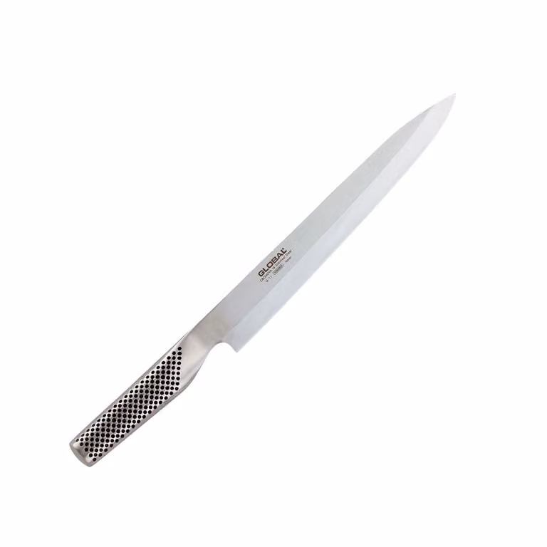 Coltello Yanagi Sashimi affilatura asimmetrica cm 25 serie G di Global