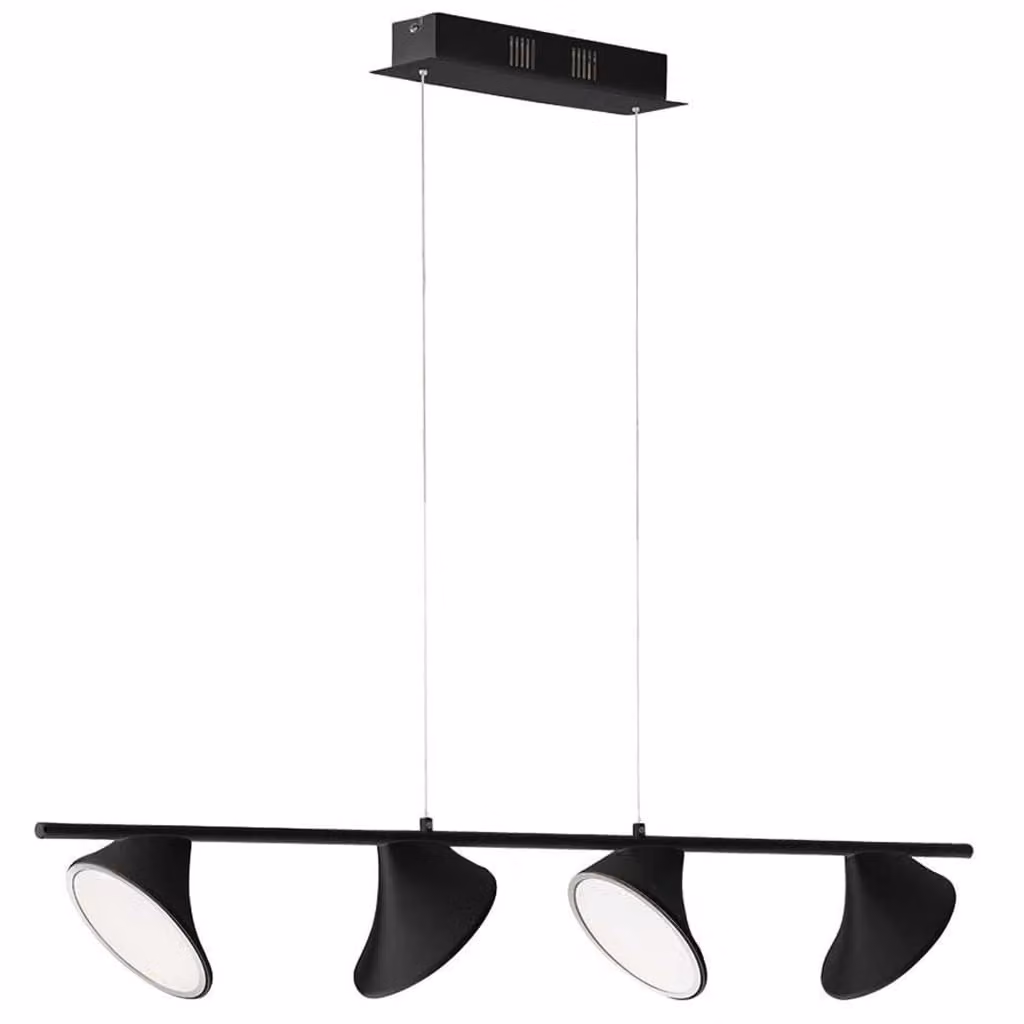 Lampada a sospensione LED Wofi Chara, colore nero