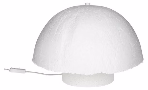 Lampada da tavolo Pomax Competa, bianca, diametro 40 cm, altezza 27 cm