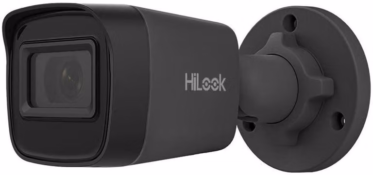 Telecamera IP bullet HiLook IPC-B141H-C, 4 MP, obiettivo 2,8 mm, visione notturna a infrarossi fino a 20 metri, PoE, colore nero