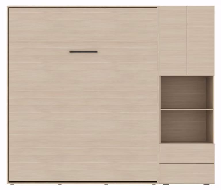 SMARTBett SET M3 letto a scomparsa 180x200 e mobile STA.2.0017 (profondità 55 cm) Rovere Kaiserberg