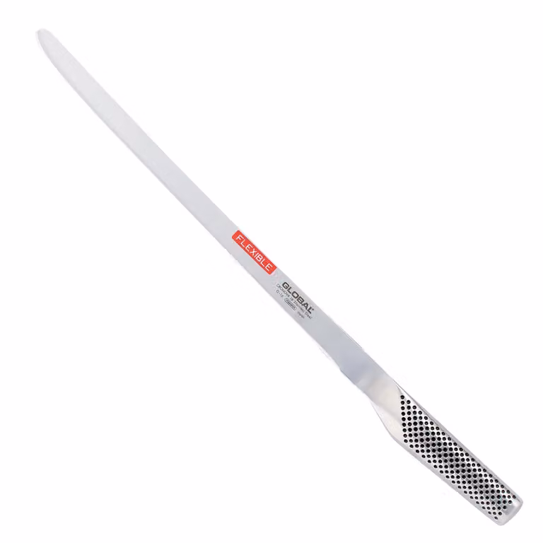 Coltello per salmone e prosciutto lama flessibile cm 31 serie G di Global