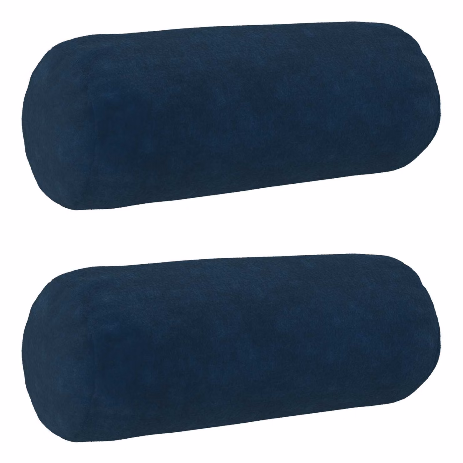 vidaXL Cuscino con cuscino HEERLEN 2 pz Blu Fleece in microfibra
